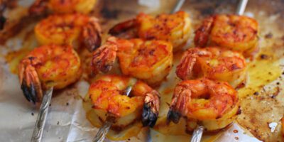 GARLIC SAFFRON TANDOORI TIGER PRAWNS